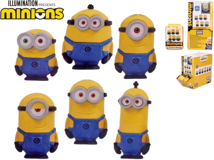 Gomme effaçable Minions – set de figurines de collection, 30 pcs