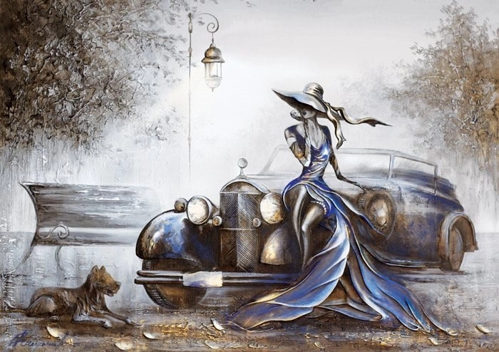 Puzzle Dame en bleu 1000 pièces MAGNOLIA