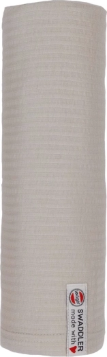 Lodger lange en tissu Swaddler seersucker 120 × 120 cm steel