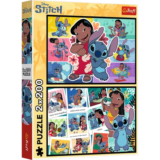 Puzzle 2x200 Vie Joyeuse de Stitch - Disney Lilo et Stitch