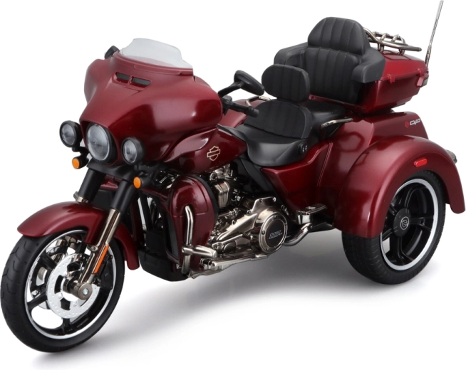 Maisto Harley-Davidson trike CVO Tri Glide 2021 modèle en métal 1:12 rouge métallisé