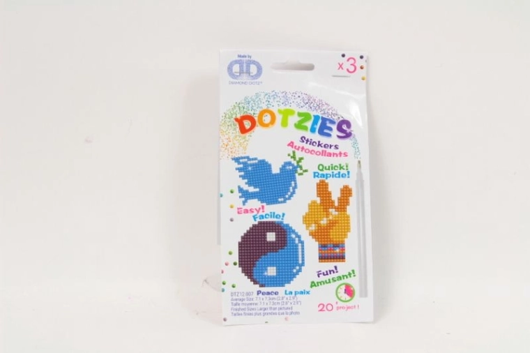 Diamond Dotz Peace – kit de 3 autocollants pour diamond painting