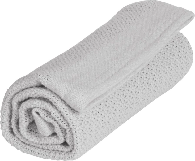 Vinter & Bloom couverture Soft Grid Organic dove grey