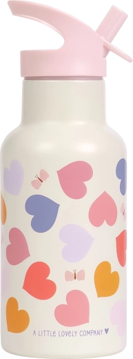 A Little Lovely Company bouteille en acier inoxydable 350 ml – cœurs