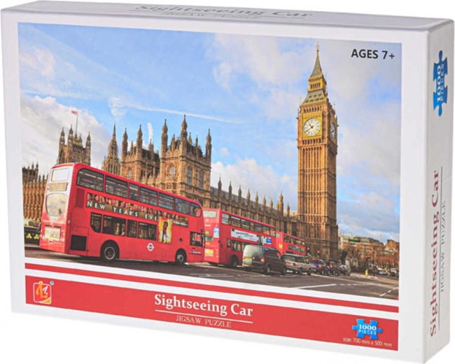 Puzzle Londres double-deckers 1000 pièces 70 × 50 cm