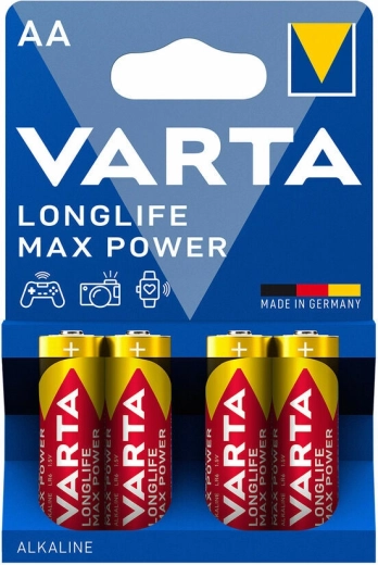 Varta Longlife Max Power piles alcalines AA, 4 pcs