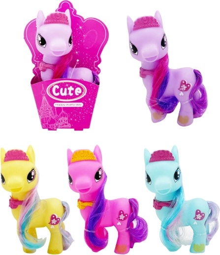 Poney en caoutchouc 12 cm - 1 pièce