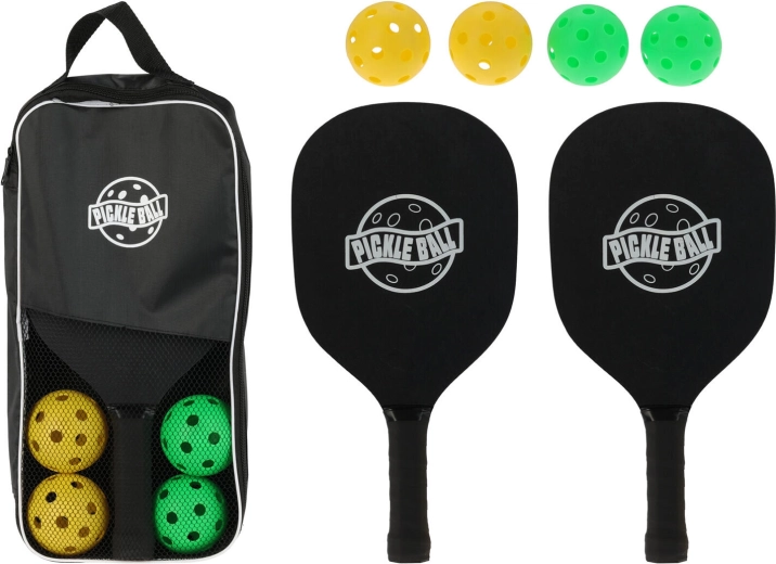 Set de pickleball – 2 raquettes et 4 balles