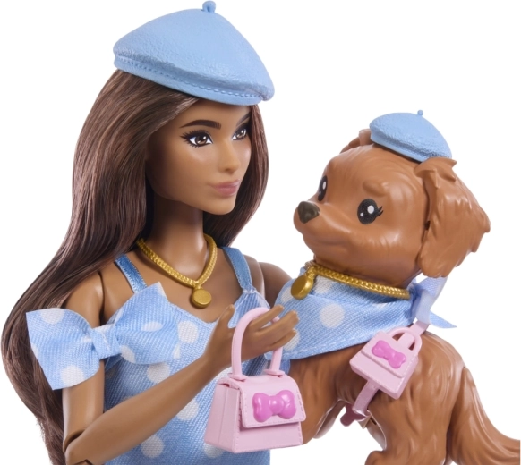 Style assorti de Barbie et de son chien
