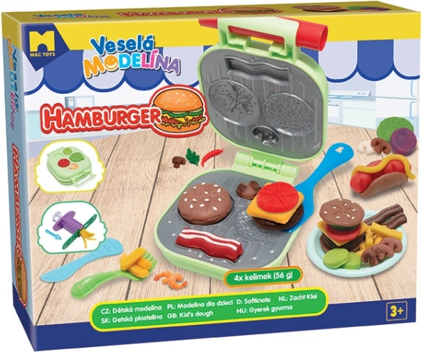 MODELO Pâte à modeler joyeuse Set Hamburger