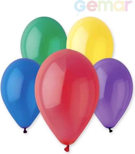 Ballon en latex cristallin Gemar 26 cm - 1 pièce