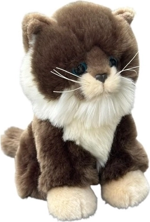 Peluche chat foncé 19 cm
