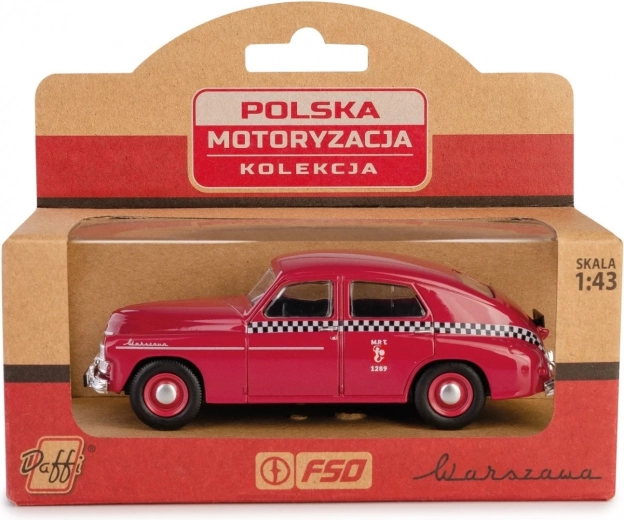 Modèle de voiture PRL Warszawa M20 taxi bordeaux