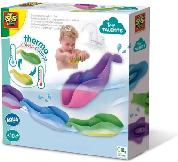 SES Creative Tiny Talents poissons de bain changeant de couleur