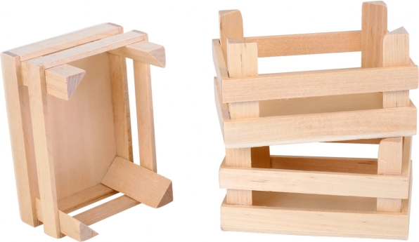 Ensemble de 3 caisses en bois pour aliments Small Foot