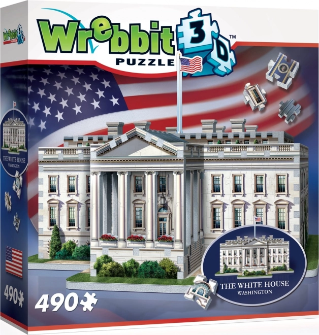 Puzzle 3D Maison Blanche de WREBBIT, 490 pièces