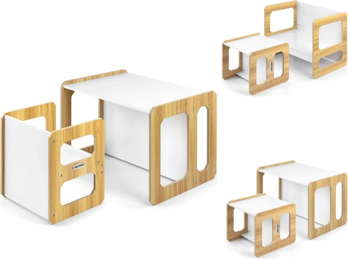 Milly Mally ensemble de mobilier pour enfants Stella 3en1 natural