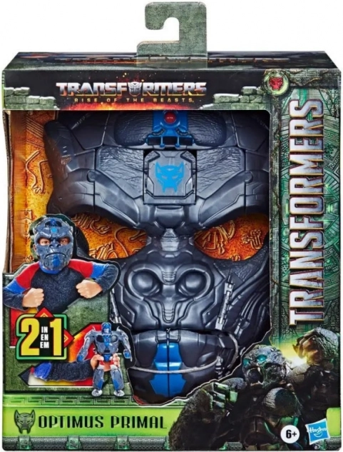 Transformers Optimus Primal 2-en-1 masque transformable et figurine d’action