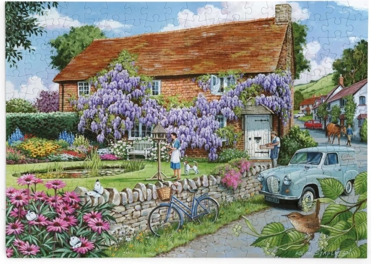 Puzzle Maison aux glycines, 250 grandes pièces