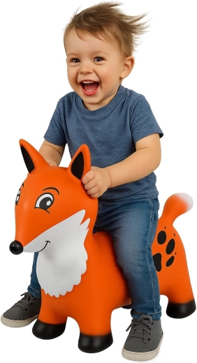 Animal sauteur renard HoppyDoo avec pompe