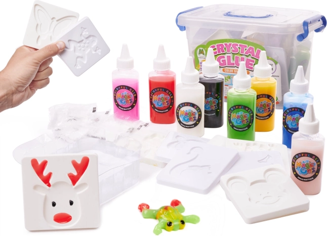 Colle gel 3D cristalline – kit créatif en seau, 26 pièces