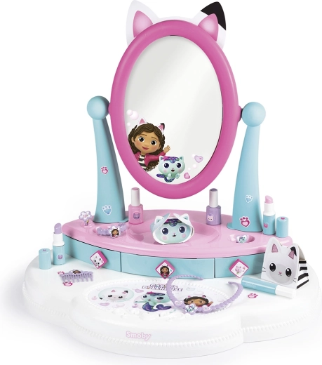 Miroir réglable et tiroirs pratiques