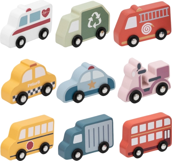 9 véhicules colorés pour une imagination sans fin