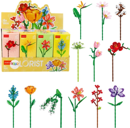 Kit de construction fleur – fleur décorative en briques