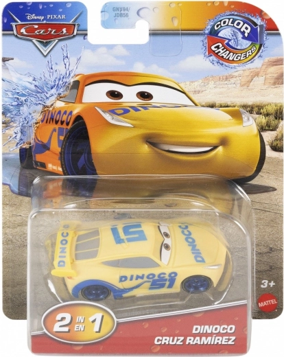 Voitures roulantes changeant de couleur, inspirées Dinoco du film Cars de Disney·Pixar