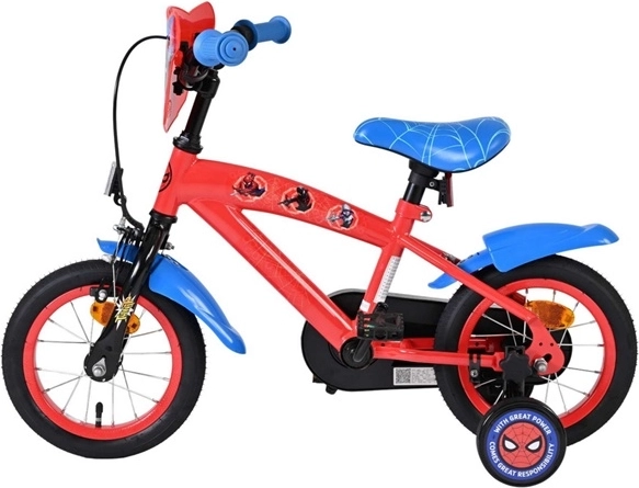 Vélo enfant Spider-Man 12" rouge-bleu