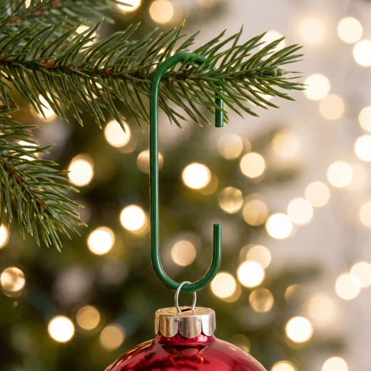 Mini crochets verts pour décorations de Noël - 100 pièces