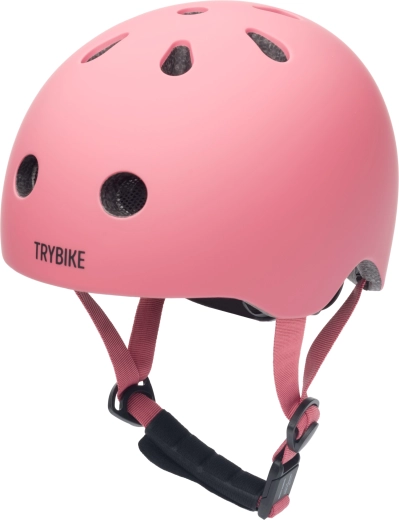 Casque enfant Trybike pour vélo et rollers, rose XS