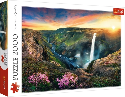 Puzzle 2000 pièces Chute d'eau Haifoss, Islande