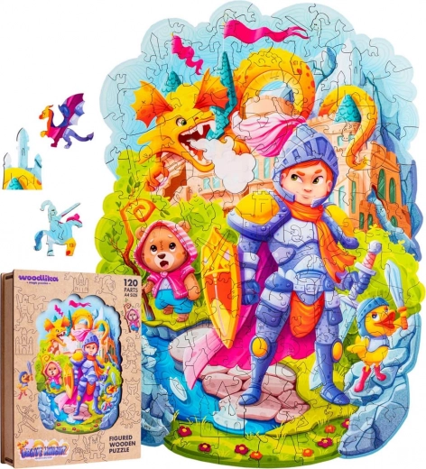 Woodlika puzzle en bois Chevalier courageux 120 pièces