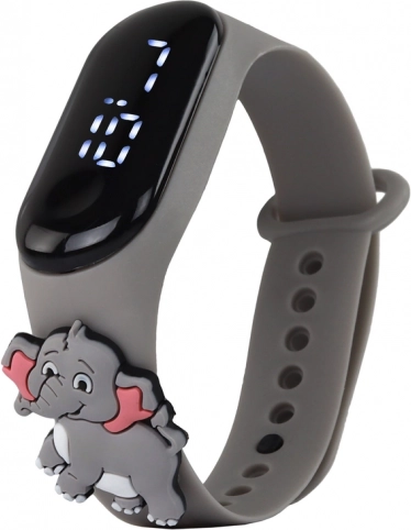 Montre tactile Éléphant Gris avec bracelet ajustable