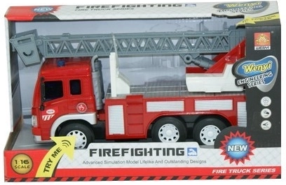 Camion de pompiers avec plate-forme rotative 1:16 Madej