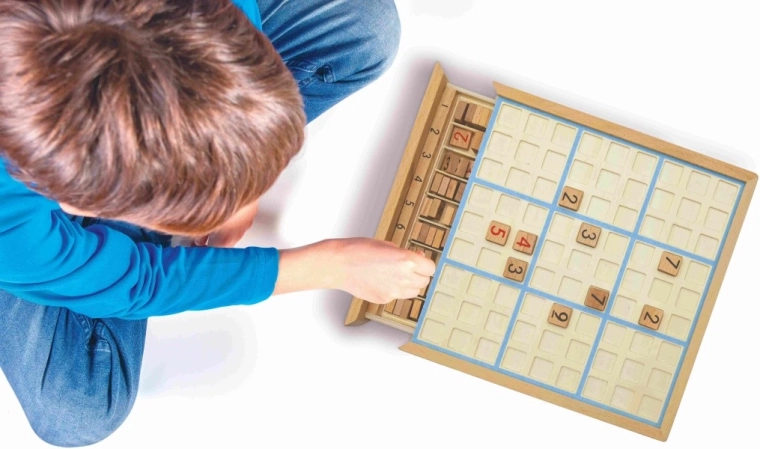 89 pièces de jeu en bois