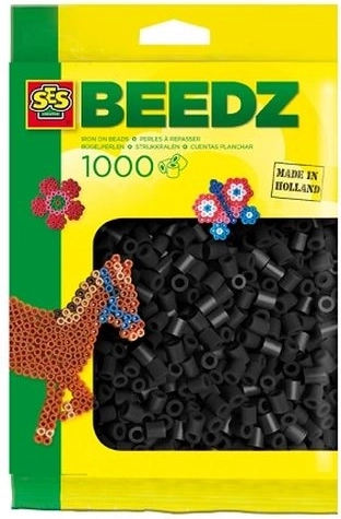 Perles à repasser SES Creative noires 1000 pièces