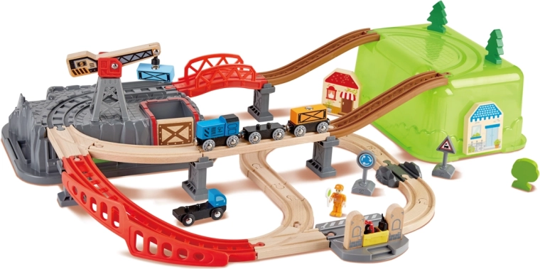 Circuit de train avec boîte de jeu