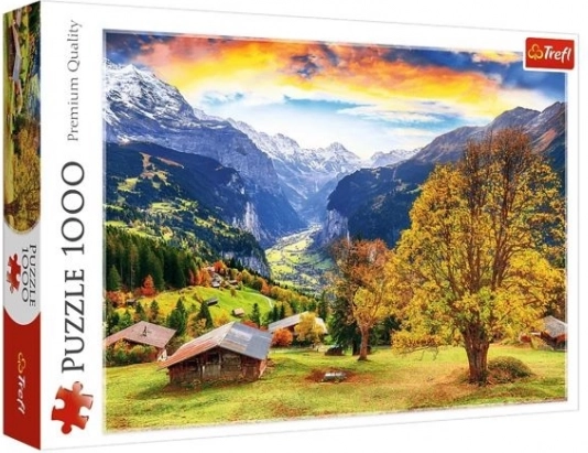 Puzzle 1000 pièces – pittoresque village alpin Trefl