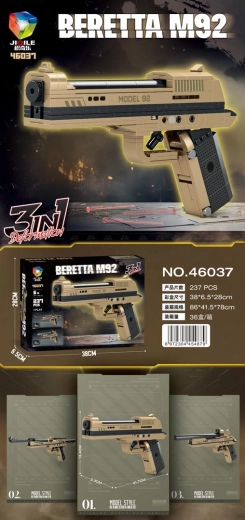 jeu de construction pistolet 237 pièces