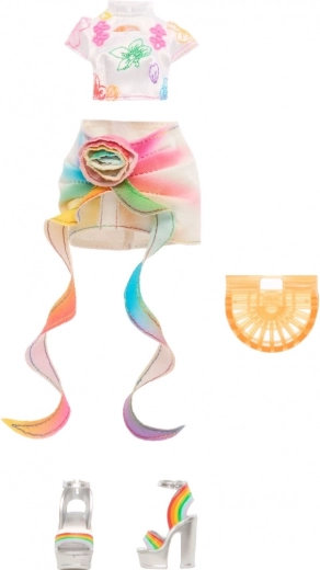 Accessoires arc-en-ciel et chaussures supplémentaires