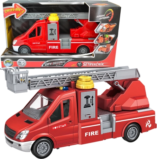 Camionnette de pompiers avec échelle et pompe 1:14 CITY SERVICE CAR