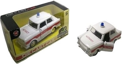 Modèle de voiture en métal Trabant – ambulance (pogotowie)
