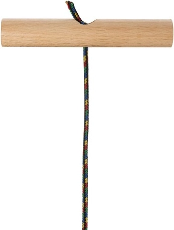 Corde de traction avec poignée en bois