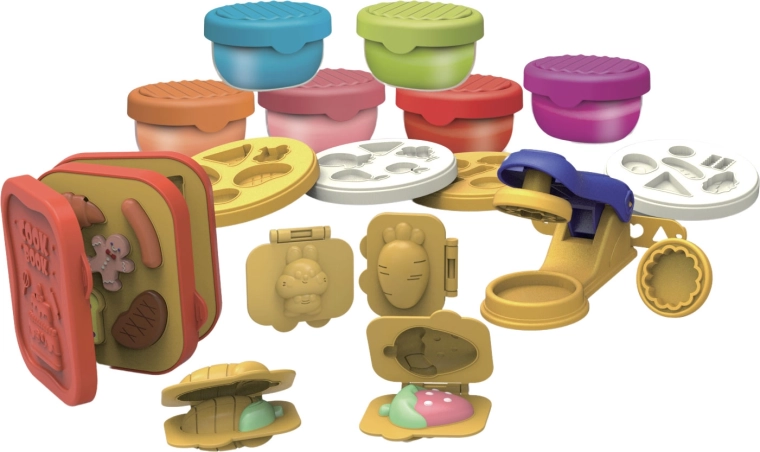 Pâte à modeler – studio de cuisine avec moules et accessoires - 1 pièce