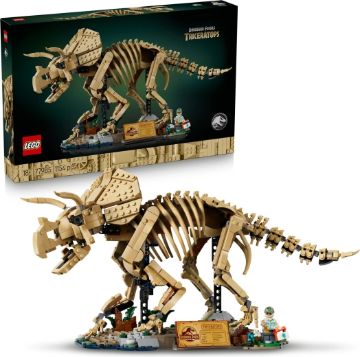 LEGO Jurassic World squelette de dinosaure : Triceratops