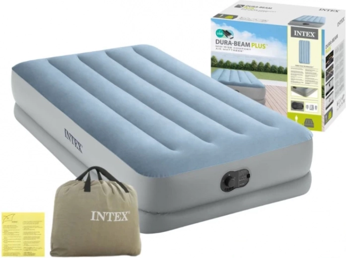 Matelas gonflable 1 place 191 × 99 × 36 cm avec pompe électrique USB intégrée Intex
