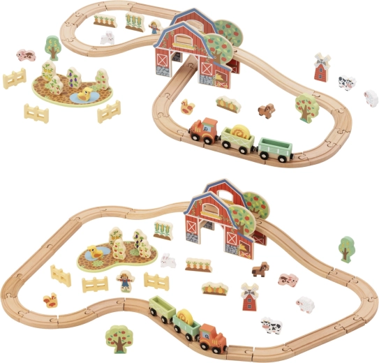 Grange-tunnel et tracteur avec remorques