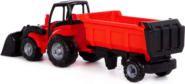 Remorque basculante pour un déchargement facile